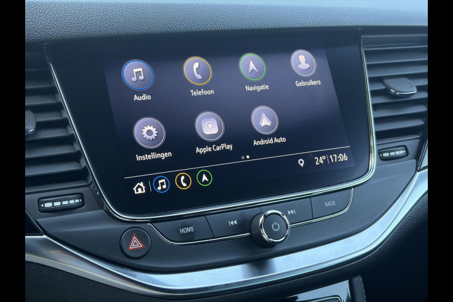 Opel Astra Sports Tourer 1.2 Ultimate 2e Eigenaar l Trekhaak l Camera l Carplay l Navi l Alcantara-Leder l 17''Lmv l Stoelverw-Stuurverw l Net beurt gehad l Dodehoek l Rijstrooksensor l Pdc V+A l 6 Bak l N.A.P l 146pk l Bj 11-2020 l Apk tot 08-2028