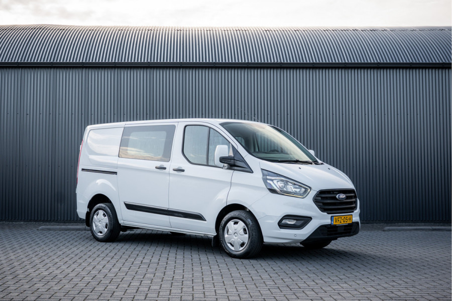 Ford Transit Custom 2.0 EcoBlue L1H1 | DC 6-Zits | LED | Cruise | PDC | Airco | Trekhaak