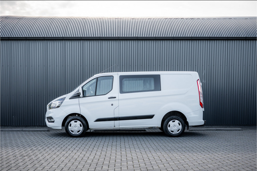 Ford Transit Custom 2.0 EcoBlue L1H1 | DC 6-Zits | LED | Cruise | PDC | Airco | Trekhaak