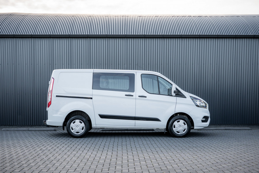 Ford Transit Custom 2.0 EcoBlue L1H1 | DC 6-Zits | LED | Cruise | PDC | Airco | Trekhaak