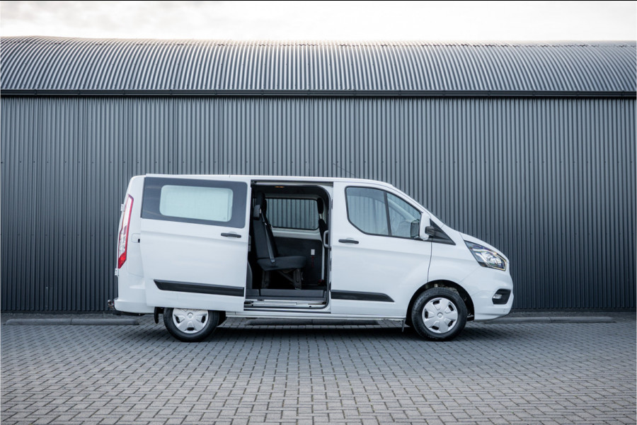 Ford Transit Custom 2.0 EcoBlue L1H1 | DC 6-Zits | LED | Cruise | PDC | Airco | Trekhaak