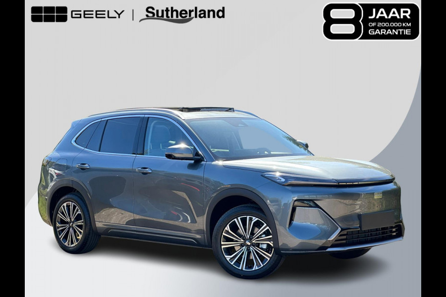GEELY Starray EM-i 1.5 Max+ 262 PK | Panorama | Stoelen voor & achter verwarmd | Memory Seats | 360 Camera | 19 Inch LMV | 136km elektrisch bereik