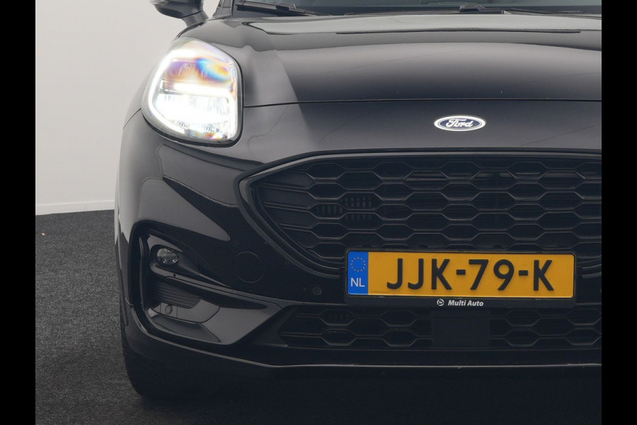 Ford Puma 1.0 EcoBoost Hybrid ST-Line X 168pk Dealer O.H | Trekhaak Afn. | Panodak | Adaptive Cruise | Bang & Olufsen | Camera | Sportstoelen & Stuur Verwarmd | Keyless | Virtual | Navigatie | DAB | 17"L.M |