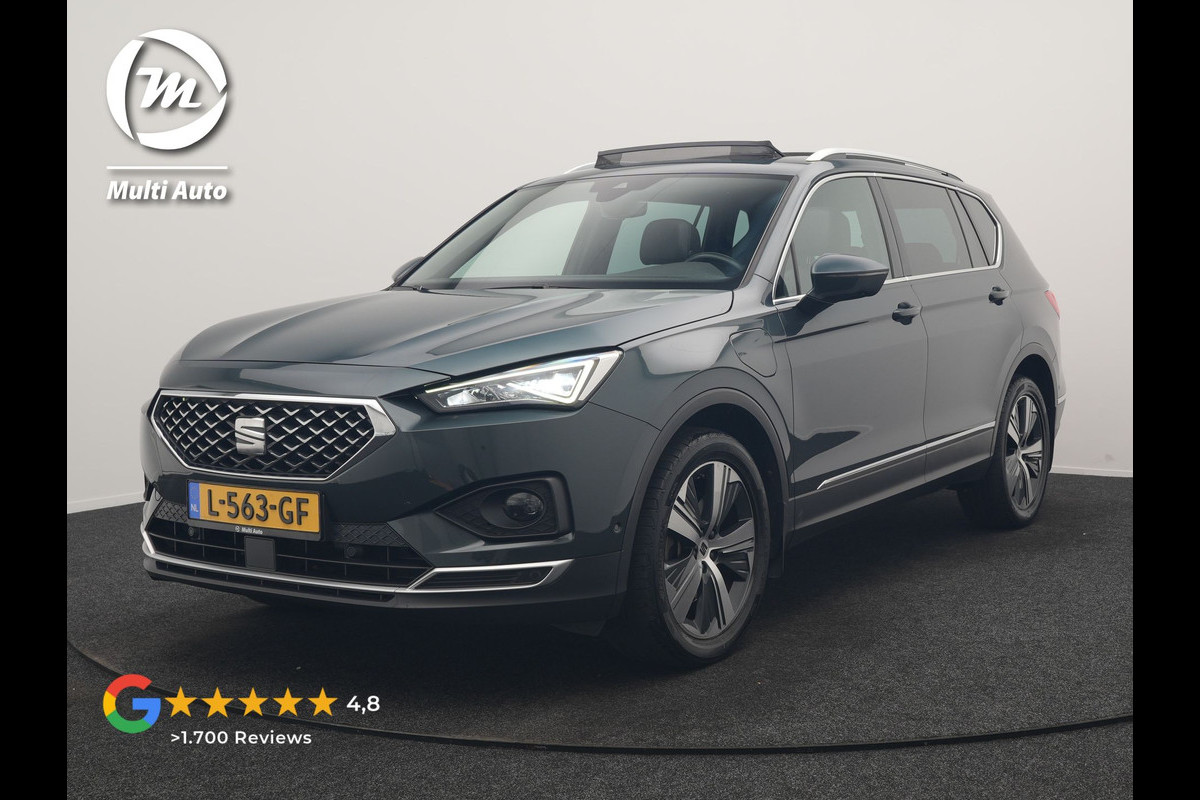 Seat Tarraco 1.4 TSI e-Hybrid PHEV Xcellence 259pk | Trekhaak Af Fabriek | Panodak | Camera | Adaptive Cruise | Sportstoelen Verwarmd | BLIS | Keyless | Virtual | Navigatie | DAB | 19"L.M | Plug In Hybrid |