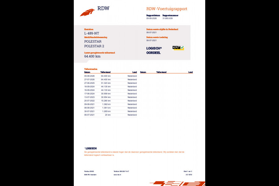 Polestar 2 Long Range Dual Motor Launch Edition 78kWh 93% SOH Trekhaak 1e Eig NL-Auto Rijklaarprijs!