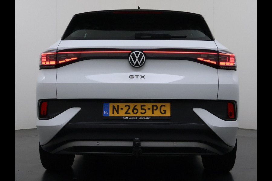 Volkswagen ID.4 GTX 4Motion 300PK Trekhaak 82kWh 4WD Matrix led Lmv 20" Elektr.+MemoryStoel Stuurverwarmimg Adap.Cruise Navi Ecc Top Sport Interieur Pakket Plus Apple Carplay Android Ergo-Active Stoelen Auto SOH 88% AWD Keyless Advanced 1e Eigenaar Dealeronderhouden Origineel Nederlandse Auto 1.200KG trekvermogen