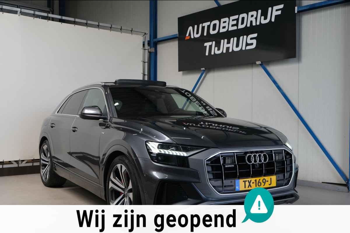 Audi Q8 50 TDI quattro Pro Line 2x S-Line - N.A.P. Airco, Cruise, Panodak, Luchtvering, Camera, Trekhaak.