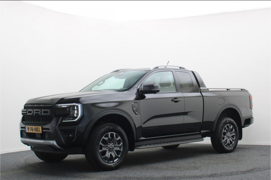 Ford Ranger 2.0 Super Cab EcoBlue Wildtrak 360° Camera, Trekhaak, Leer, ACC, Apple CarPlay, Stoelverwarming