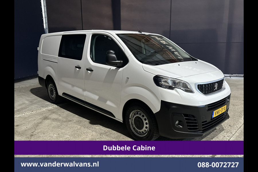 Peugeot Expert 2.0 BlueHDI 123pk L3H1 Dubbele Cabine Euro6 Airco | 5-Zits | Camera | Navigatie | Apple Carplay Android Auto, Cruisecontrol, 2500kg Trekhaak, Parkeersensoren