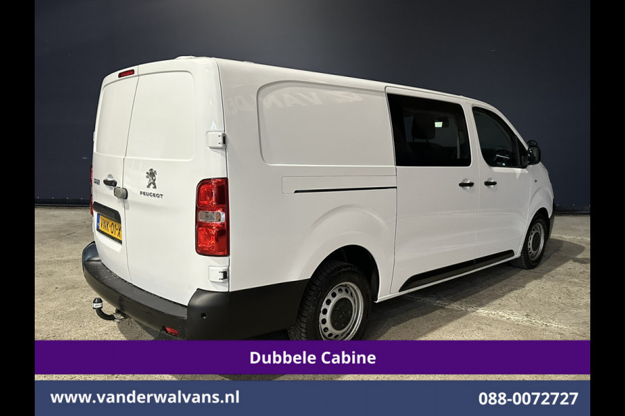 Peugeot Expert 2.0 BlueHDI 123pk L3H1 Dubbele Cabine Euro6 Airco | 5-Zits | Camera | Navigatie | Apple Carplay Android Auto, Cruisecontrol, 2500kg Trekhaak, Parkeersensoren