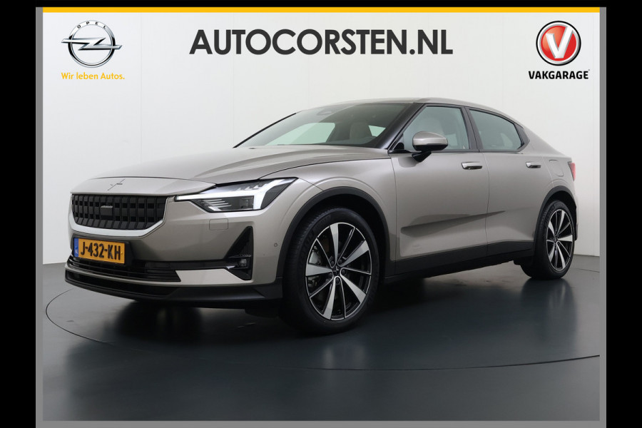 Polestar 2 Long Range Dual Motor Launch Ed. 78kWh 408PK Adap.Cruise Trekhaak Leder Panoramadak Harman&Kardon®-Audio BlindSpot 360°Camera St Keyless Draadloos Tel. Opladen Elek.Stoelen+Memory Elek.Achterklep Road-SIgn Info Lane Keeping Aid Ecc Pdc Lmv 19" Led Bluetooth 1e Eigenaar Dealeronderhouden 1.500KG Trekgewicht Zeer compleet