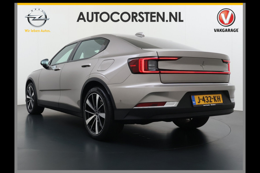 Polestar 2 Long Range Dual Motor Launch Ed. 78kWh 408PK Adap.Cruise Trekhaak Leder Panoramadak Harman&Kardon®-Audio BlindSpot 360°Camera St Keyless Draadloos Tel. Opladen Elek.Stoelen+Memory Elek.Achterklep Road-SIgn Info Lane Keeping Aid Ecc Pdc Lmv 19" Led Bluetooth 1e Eigenaar Dealeronderhouden 1.500KG Trekgewicht Zeer compleet