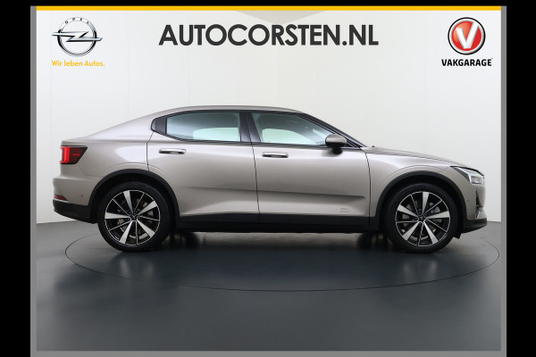 Polestar 2 Long Range Dual Motor Launch Ed. 78kWh 408PK Adap.Cruise Trekhaak Leder Panoramadak Harman&Kardon®-Audio BlindSpot 360°Camera St Keyless Draadloos Tel. Opladen Elek.Stoelen+Memory Elek.Achterklep Road-SIgn Info Lane Keeping Aid Ecc Pdc Lmv 19" Led Bluetooth 1e Eigenaar Dealeronderhouden 1.500KG Trekgewicht Zeer compleet