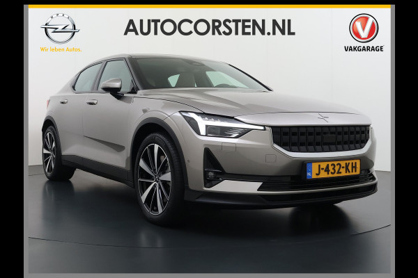 Polestar 2 Long Range Dual Motor Launch Ed. 78kWh 408PK Adap.Cruise Trekhaak Leder Panoramadak Harman&Kardon®-Audio BlindSpot 360°Camera St Keyless Draadloos Tel. Opladen Elek.Stoelen+Memory Elek.Achterklep Road-SIgn Info Lane Keeping Aid Ecc Pdc Lmv 19" Led Bluetooth 1e Eigenaar Dealeronderhouden 1.500KG Trekgewicht Zeer compleet