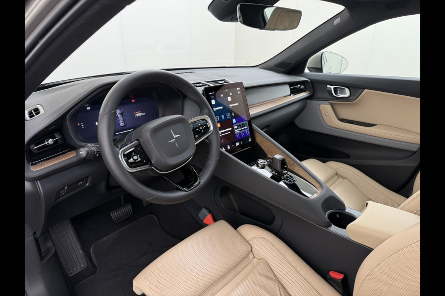 Polestar 2 Long Range Dual Motor Launch Ed. 78kWh 408PK Adap.Cruise Trekhaak Leder Panoramadak Harman&Kardon®-Audio BlindSpot 360°Camera St Keyless Draadloos Tel. Opladen Elek.Stoelen+Memory Elek.Achterklep Road-SIgn Info Lane Keeping Aid Ecc Pdc Lmv 19" Led Bluetooth 1e Eigenaar Dealeronderhouden 1.500KG Trekgewicht Zeer compleet
