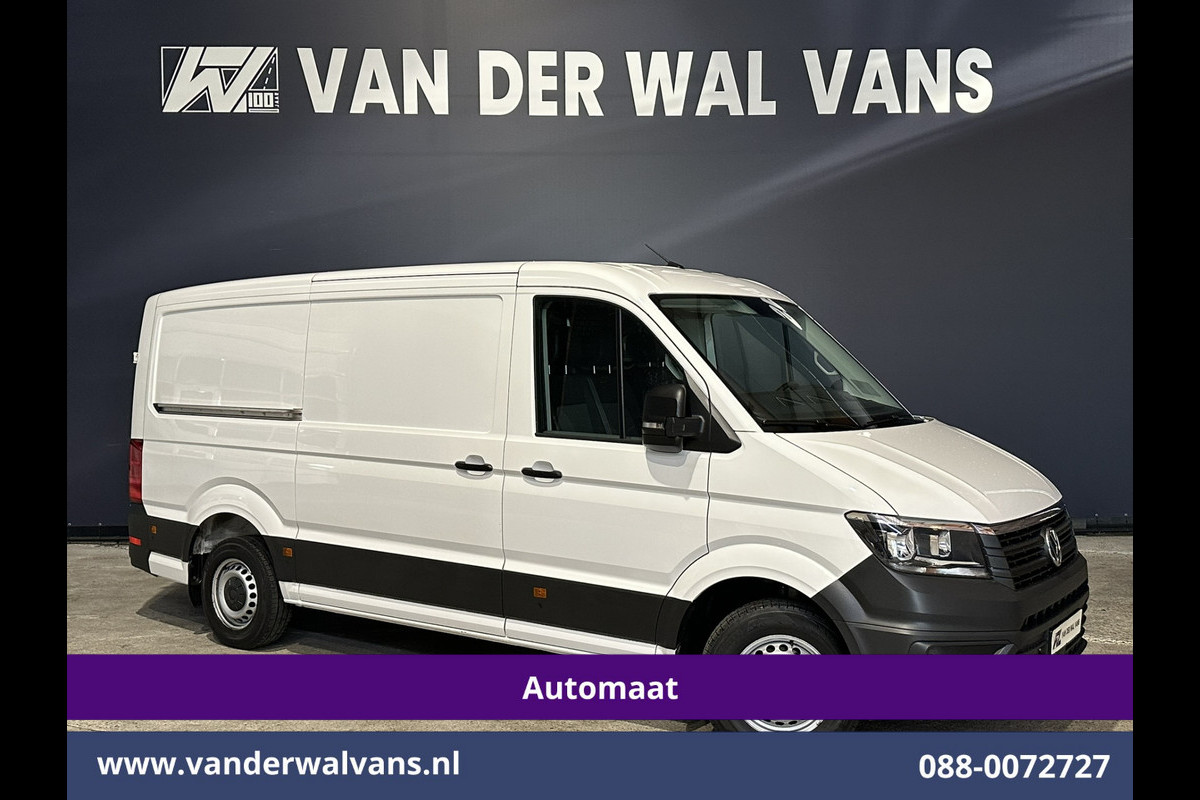 Volkswagen Crafter 2.0 TDI 141pk Automaat L3H2 L2H1 Euro6 Airco | Camera | Apple Carplay | 3000kg Trekhaak | Cruisecontrol Android Auto, Stoelverwarming, Parkeersensoren, Bijrijdersbank