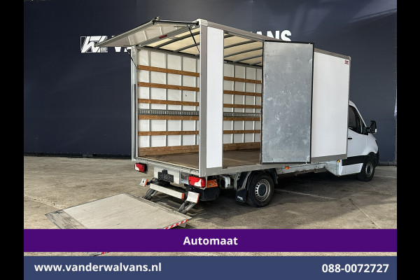 Mercedes-Benz Sprinter 315 CDI 228cm Hoog Automaat Bakwagen Laadklep Zijdeur Euro6 Airco | Lat om Lat betimmering | Leder Bijrijdersbank, 22m3 KUUB