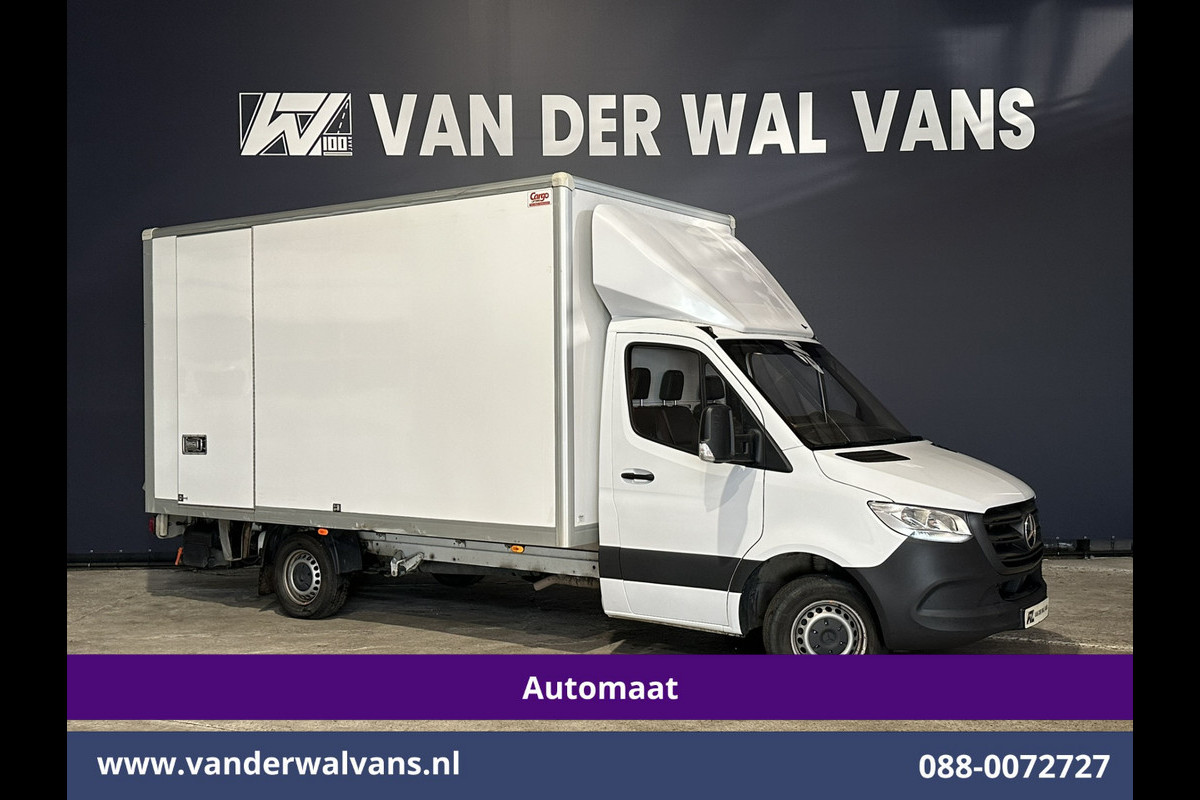 Mercedes-Benz Sprinter 315 CDI 228cm Hoog Automaat Bakwagen Laadklep Zijdeur Euro6 Airco | Lat om Lat betimmering | Leder Bijrijdersbank, 22m3 KUUB