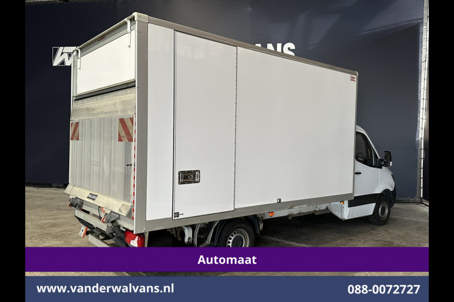 Mercedes-Benz Sprinter 315 CDI 228cm Hoog Automaat Bakwagen Laadklep Zijdeur Euro6 Airco | Lat om Lat betimmering | Leder Bijrijdersbank, 22m3 KUUB