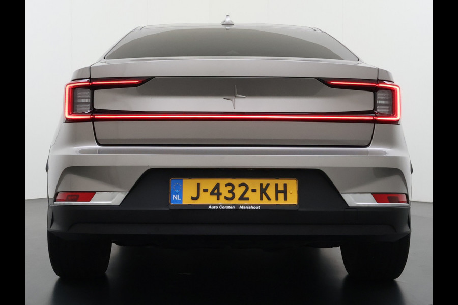 Polestar 2 Long Range Dual Motor Launch Ed. 78kWh 408PK Adap.Cruise Trekhaak Leder Panoramadak Harman&Kardon®-Audio BlindSpot 360°Camera St Keyless Draadloos Tel. Opladen Elek.Stoelen+Memory Elek.Achterklep Road-SIgn Info Lane Keeping Aid Ecc Pdc Lmv 19" Led Bluetooth 1e Eigenaar Dealeronderhouden 1.500KG Trekgewicht Zeer compleet