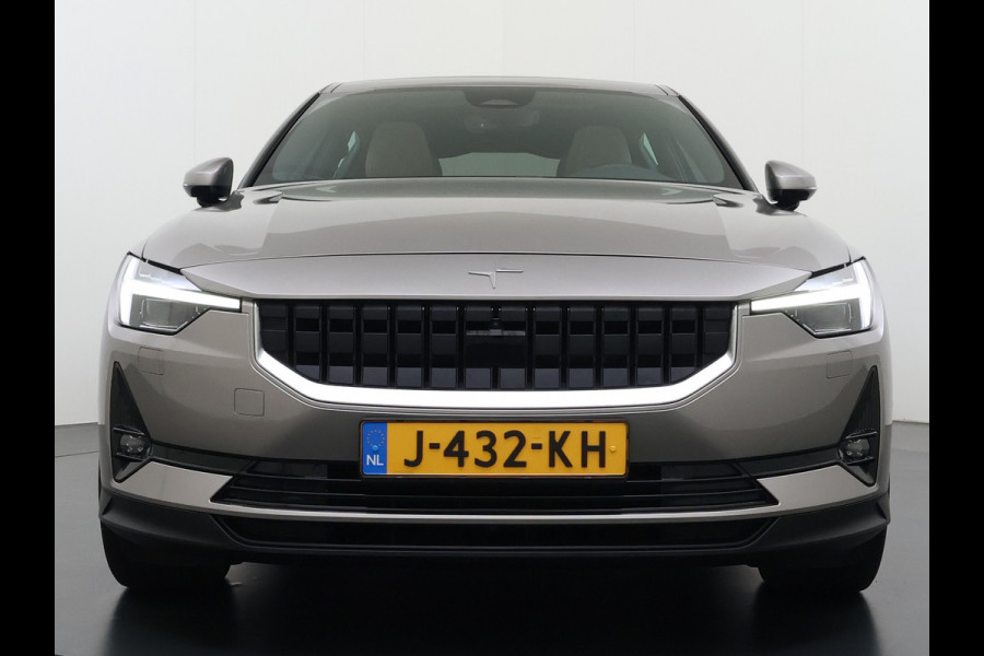 Polestar 2 Long Range Dual Motor Launch Ed. 78kWh 408PK Adap.Cruise Trekhaak Leder Panoramadak Harman&Kardon®-Audio BlindSpot 360°Camera St Keyless Draadloos Tel. Opladen Elek.Stoelen+Memory Elek.Achterklep Road-SIgn Info Lane Keeping Aid Ecc Pdc Lmv 19" Led Bluetooth 1e Eigenaar Dealeronderhouden 1.500KG Trekgewicht Zeer compleet