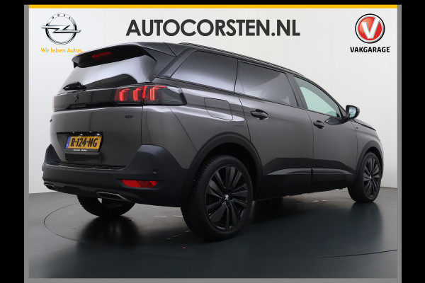 Peugeot 5008 131PK GT 7-Persoons Adap.Cruise 360°Camera 3D-Navi Ecc Apple Carplay Android Auto Keyless Black Pack Pdc Regen-Lichtsensor Privacy Glas Lmv Full-Led Isofix DAB Bluetooth Lane Assist Dodehoekdetectie 1e Eigenaar Dealeronderhouden Origineel Nederlandse Auto