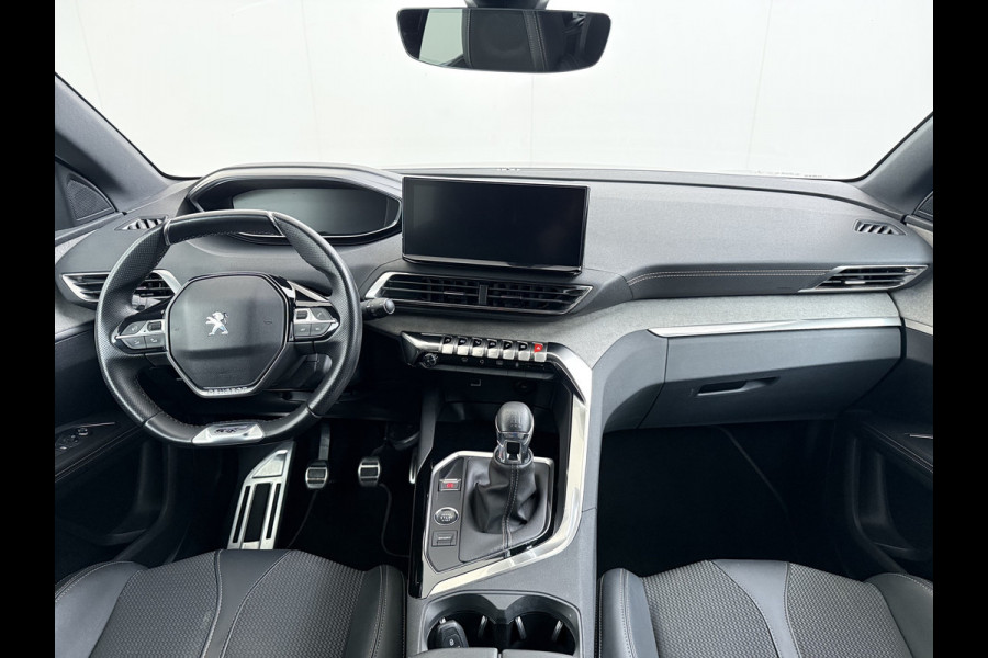 Peugeot 5008 131PK GT 7-Persoons Adap.Cruise 360°Camera 3D-Navi Ecc Apple Carplay Android Auto Keyless Black Pack Pdc Regen-Lichtsensor Privacy Glas Lmv Full-Led Isofix DAB Bluetooth Lane Assist Dodehoekdetectie 1e Eigenaar Dealeronderhouden Origineel Nederlandse Auto