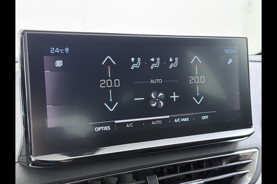 Peugeot 5008 131PK GT 7-Persoons Adap.Cruise 360°Camera 3D-Navi Ecc Apple Carplay Android Auto Keyless Black Pack Pdc Regen-Lichtsensor Privacy Glas Lmv Full-Led Isofix DAB Bluetooth Lane Assist Dodehoekdetectie 1e Eigenaar Dealeronderhouden Origineel Nederlandse Auto