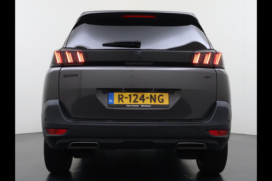 Peugeot 5008 131PK GT 7-Persoons Adap.Cruise 360°Camera 3D-Navi Ecc Apple Carplay Android Auto Keyless Black Pack Pdc Regen-Lichtsensor Privacy Glas Lmv Full-Led Isofix DAB Bluetooth Lane Assist Dodehoekdetectie 1e Eigenaar Dealeronderhouden Origineel Nederlandse Auto