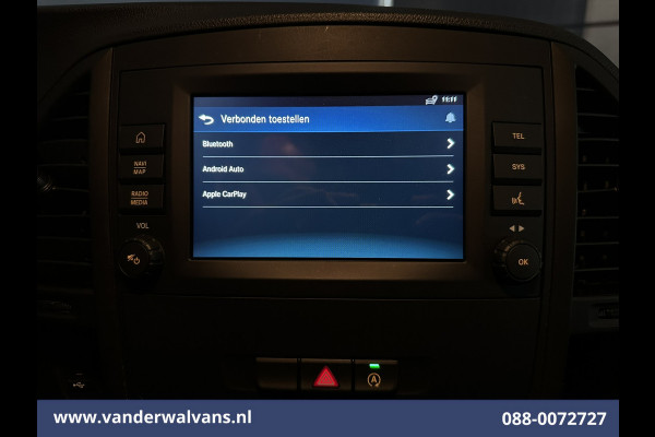 Mercedes-Benz Vito 110 CDI 102pk L2H1 Euro6 Airco | Imperiaal | Camera | Navigatie | Trekhaak | Apple Carplay | Cruisecontrol Android Auto, Parkeersensoren, Bijrijdersbank, Achterklep