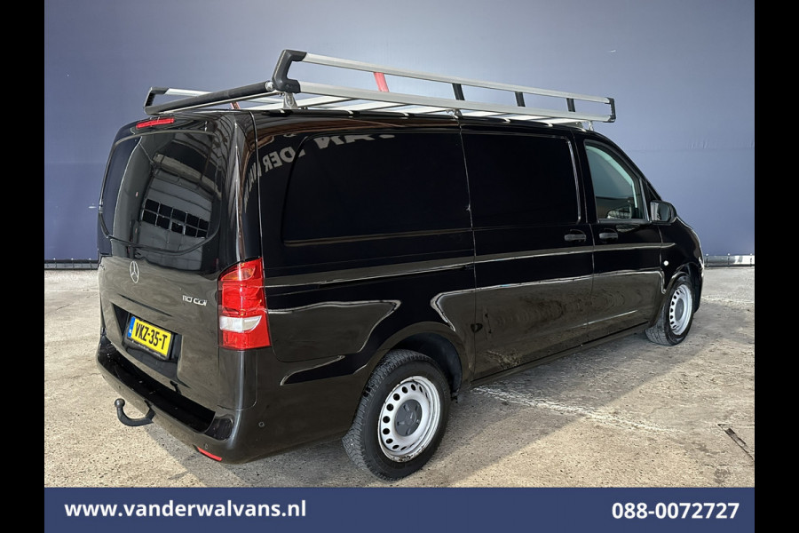 Mercedes-Benz Vito 110 CDI 102pk L2H1 Euro6 Airco | Imperiaal | Camera | Navigatie | Trekhaak | Apple Carplay | Cruisecontrol Android Auto, Parkeersensoren, Bijrijdersbank, Achterklep