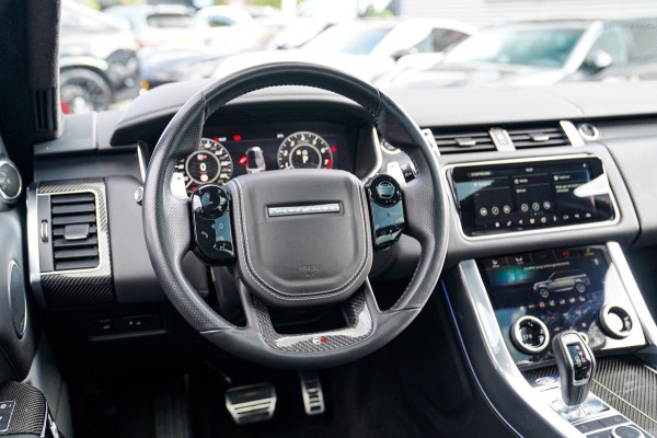 Land Rover Range Rover Sport 5.0 V8 SC SVR | Carbon Package | Kuipstoelen | 576PK | 360 cam | HuD | Stoelkoeling | Carbon Motorkap