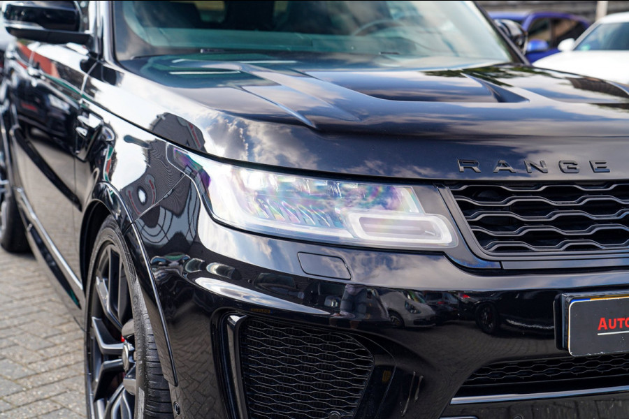 Land Rover Range Rover Sport 5.0 V8 SC SVR | Carbon Package | Kuipstoelen | 576PK | 360 cam | HuD | Stoelkoeling | Carbon Motorkap