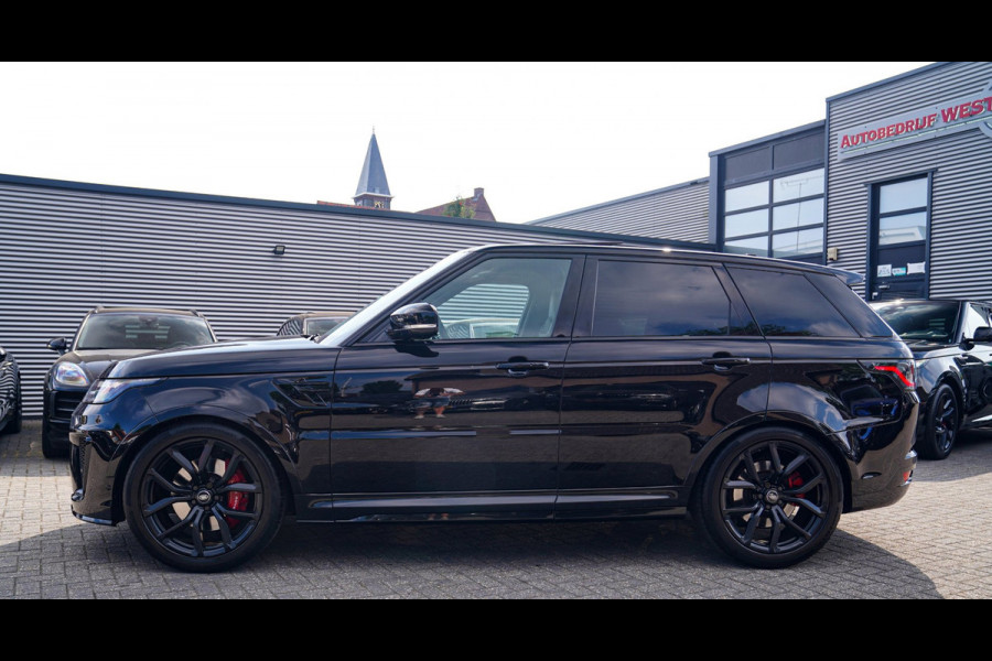 Land Rover Range Rover Sport 5.0 V8 SC SVR | Carbon Package | Kuipstoelen | 576PK | 360 cam | HuD | Stoelkoeling | Carbon Motorkap