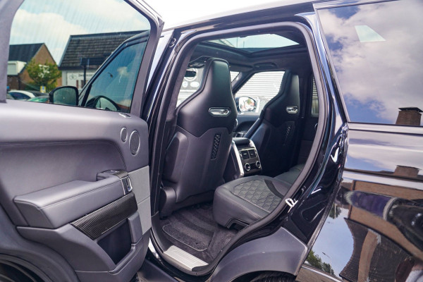 Land Rover Range Rover Sport 5.0 V8 SC SVR | Carbon Package | Kuipstoelen | 576PK | 360 cam | HuD | Stoelkoeling | Carbon Motorkap