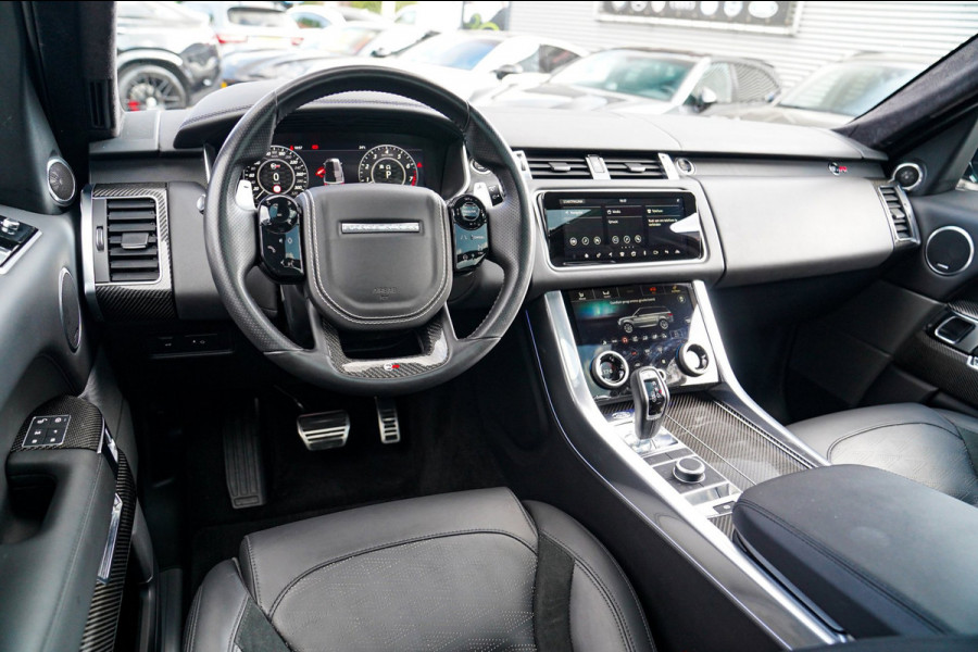 Land Rover Range Rover Sport 5.0 V8 SC SVR | Carbon Package | Kuipstoelen | 576PK | 360 cam | HuD | Stoelkoeling | Carbon Motorkap