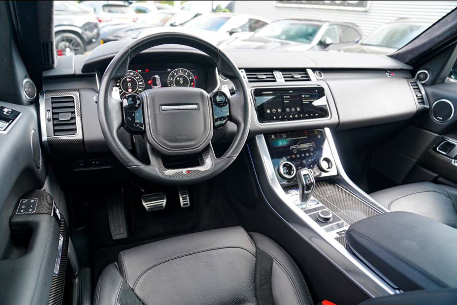 Land Rover Range Rover Sport 5.0 V8 SC SVR | Carbon Package | Kuipstoelen | 576PK | 360 cam | HuD | Stoelkoeling | Carbon Motorkap