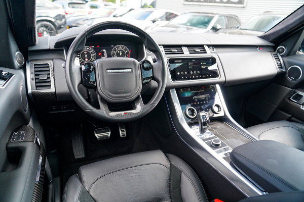 Land Rover Range Rover Sport 5.0 V8 SC SVR | Carbon Package | Kuipstoelen | 576PK | 360 cam | HuD | Stoelkoeling | Carbon Motorkap