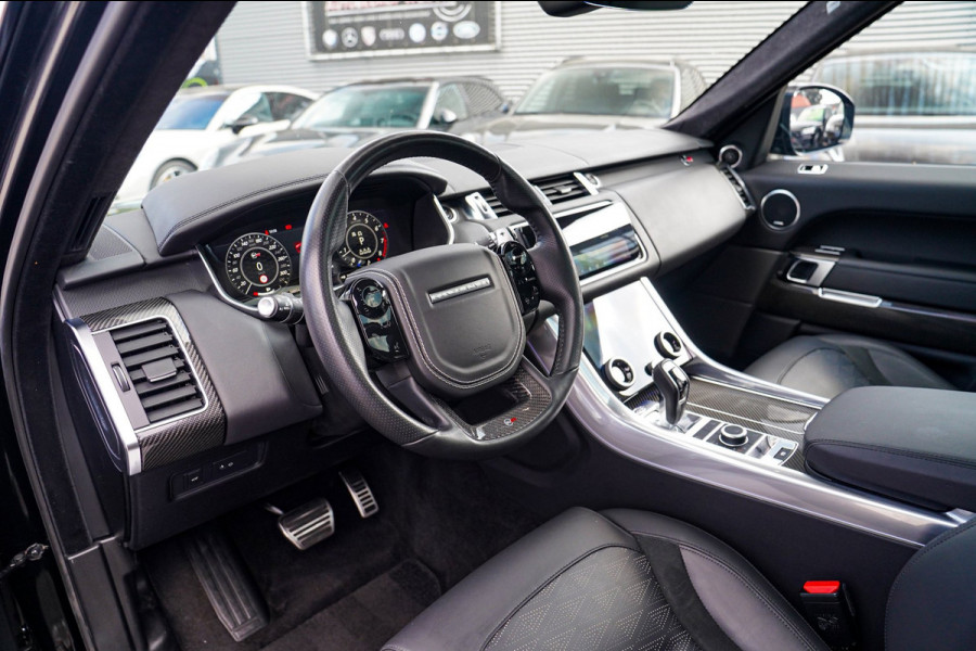 Land Rover Range Rover Sport 5.0 V8 SC SVR | Carbon Package | Kuipstoelen | 576PK | 360 cam | HuD | Stoelkoeling | Carbon Motorkap