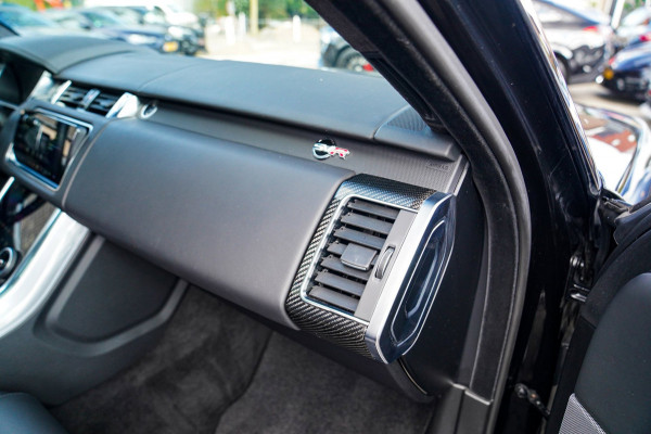 Land Rover Range Rover Sport 5.0 V8 SC SVR | Carbon Package | Kuipstoelen | 576PK | 360 cam | HuD | Stoelkoeling | Carbon Motorkap