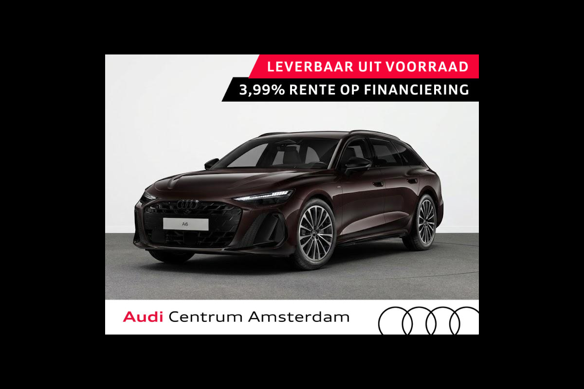 Audi A6 Avant S edition e-hybrid 299 pk | Techniekpakket plus | Adaptieve luchtvering | Premium pakket | Trekhaak, mechanisch draaibaar |