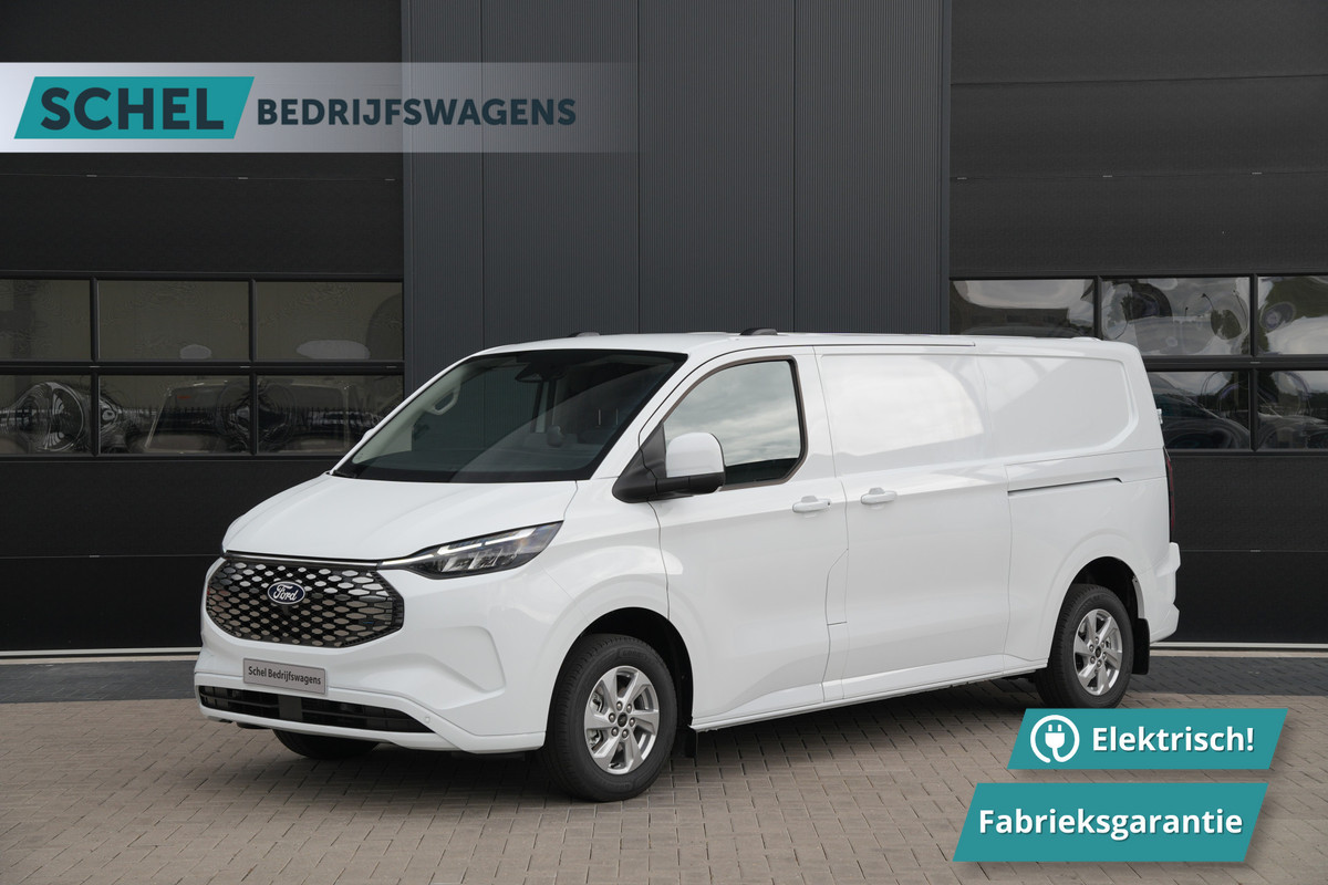 Ford E-Transit Custom 320 L2H1 Limited 71 kWh 218pk - 2x Schuifdeur - Trekhaak - Camera - Carplay - Rijklaar