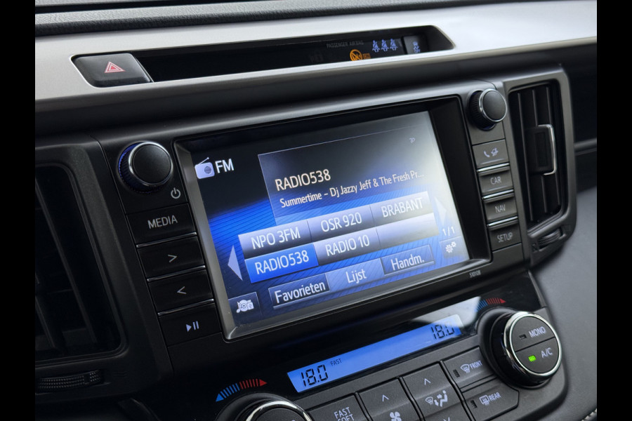 Toyota RAV4 2.5 Hybrid Automaat 197PK Adap.Cruise Stoelverwarming Navi Camera Cruise Control Ecc Bluetooth Pdc Dynamic Keyless Regen-Lichtsensor Lane Assist Lmv Privacy Glas Led