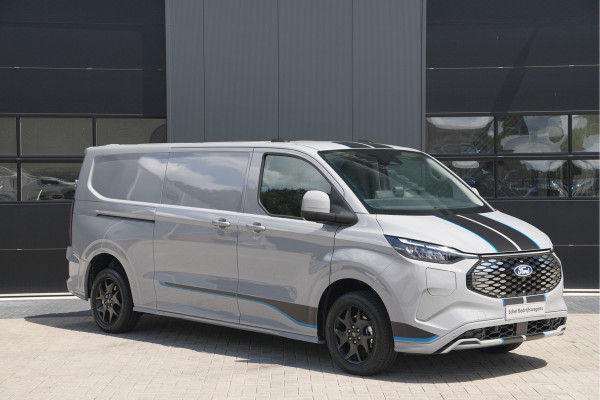 Ford E-Transit Custom 340 L2H1 Sport 71 kWh 218pk - 2x Schuif - Stoel/Stuurverwarming - Cruise - Keyless - Rijklaar