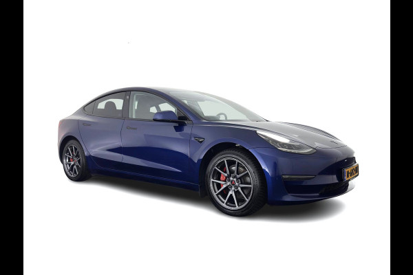Tesla Model 3 Long Range AWD 75 kWh [3-Fase-17kW ] {SoH-82%} Aut. *PANO | LEATHER | KEYLESS | FULL-LED | MEMORY-PACK | TOPVIEW | DAB | CARPLAY | DIGI-COCKPIT | LANE-ASSIST | HEATED-COMFORTSEATS | AUTOPILOT | TOWBAR | 18"ALU*
