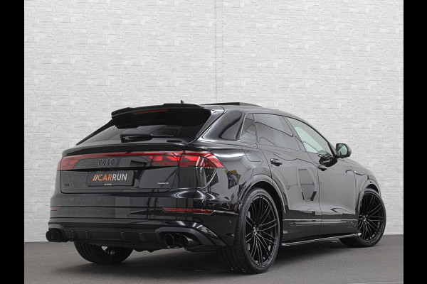 Audi Q8 60e 490pk #RS-Stoelen | 4WS | OLED | Laser-LED | Carbon | Massage | Ventilatie | Valcona Leder+ Pakket | B&O Sound | 23'' | Alcantara hemel | Head-Up | Soft-Close | Panodak | 2x Memory | Trekhaak | Keyless-Entry | Luchtvering | Achterasbesturing | Nw.Pr. 160.000,= | Fabrieksgarantie | Direct rijden.