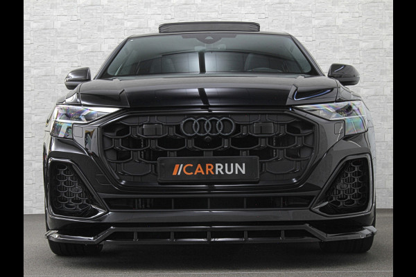 Audi Q8 60e 490pk #RS-Stoelen | 4WS | OLED | Laser-LED | Carbon | Massage | Ventilatie | Valcona Leder+ Pakket | B&O Sound | 23'' | Alcantara hemel | Head-Up | Soft-Close | Panodak | 2x Memory | Trekhaak | Keyless-Entry | Luchtvering | Achterasbesturing | Nw.Pr. 160.000,= | Fabrieksgarantie | Direct rijden.