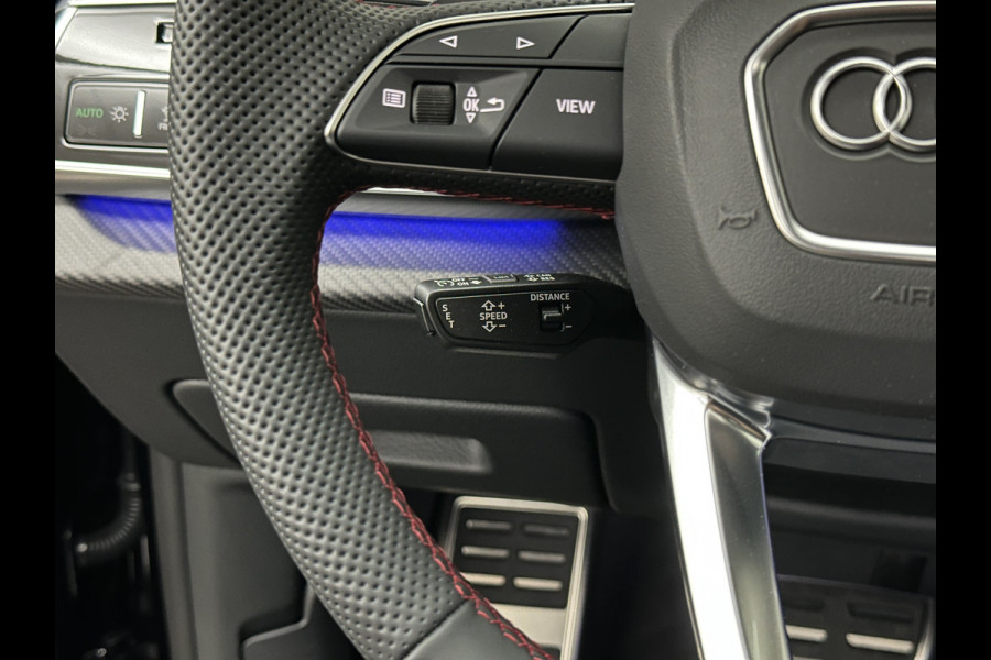 Audi Q8 60e 490pk #RS-Stoelen | 4WS | OLED | Laser-LED | Carbon | Massage | Ventilatie | Valcona Leder+ Pakket | B&O Sound | 23'' | Alcantara hemel | Head-Up | Soft-Close | Panodak | 2x Memory | Trekhaak | Keyless-Entry | Luchtvering | Achterasbesturing | Nw.Pr. 160.000,= | Fabrieksgarantie | Direct rijden.