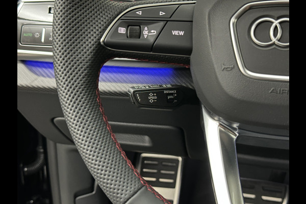 Audi Q8 60e 490pk #RS-Stoelen | 4WS | OLED | Laser-LED | Carbon | Massage | Ventilatie | Valcona Leder+ Pakket | B&O Sound | 23'' | Alcantara hemel | Head-Up | Soft-Close | Panodak | 2x Memory | Trekhaak | Keyless-Entry | Luchtvering | Achterasbesturing | Nw.Pr. 160.000,= | Fabrieksgarantie | Direct rijden.