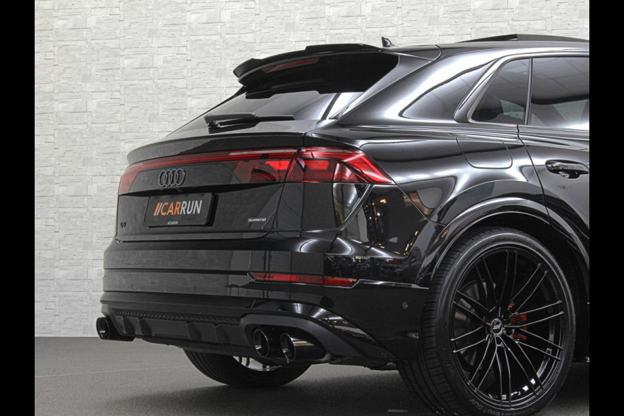 Audi Q8 60e 490pk #RS-Stoelen | 4WS | OLED | Laser-LED | Carbon | Massage | Ventilatie | Valcona Leder+ Pakket | B&O Sound | 23'' | Alcantara hemel | Head-Up | Soft-Close | Panodak | 2x Memory | Trekhaak | Keyless-Entry | Luchtvering | Achterasbesturing | Nw.Pr. 160.000,= | Fabrieksgarantie | Direct rijden.